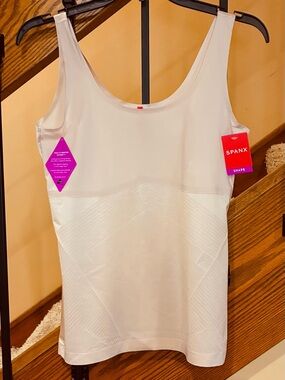 SPANX Cream Shaping Tank Top - Seamless Support Camisole